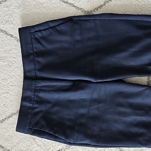 Ann Taylor Petite High Rise Eva Ankle Pant in Navy, 0P - Picture 4 of 5